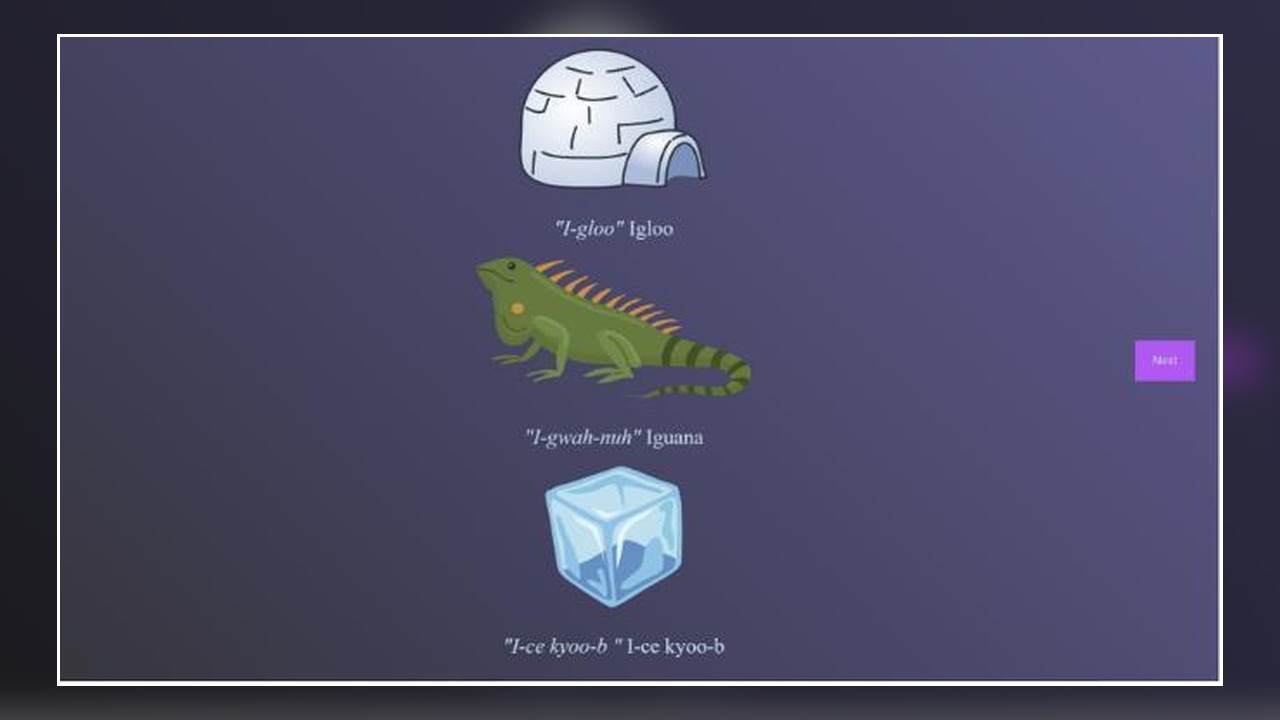 ANTARTICLES word-and-image activity for article learning